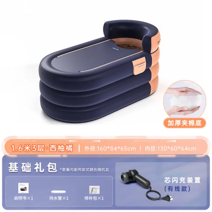 BañoRelax Pro: Tina Inflable Portátil