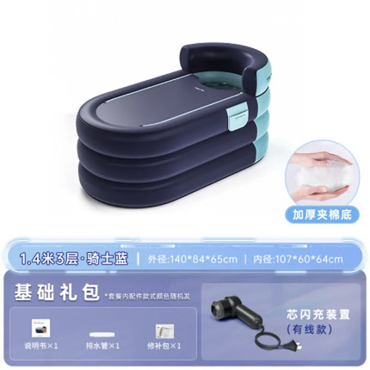 BañoRelax Pro: Tina Inflable Portátil