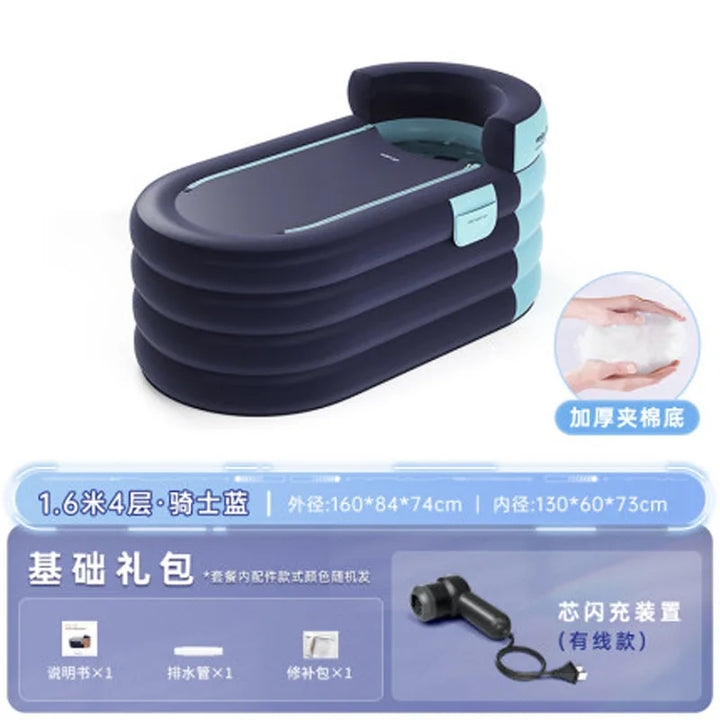 BañoRelax Pro: Tina Inflable Portátil