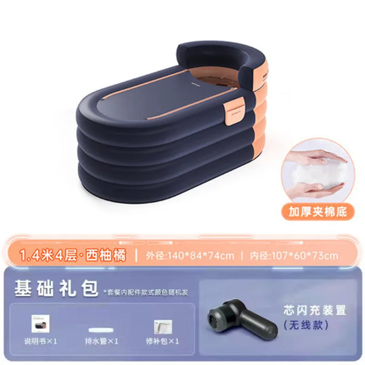 BañoRelax Pro: Tina Inflable Portátil