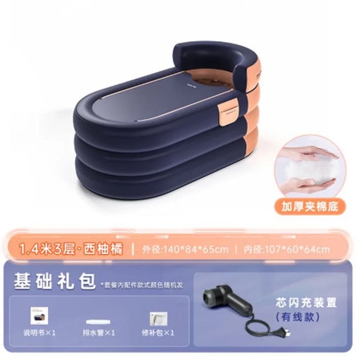 BañoRelax Pro: Tina Inflable Portátil