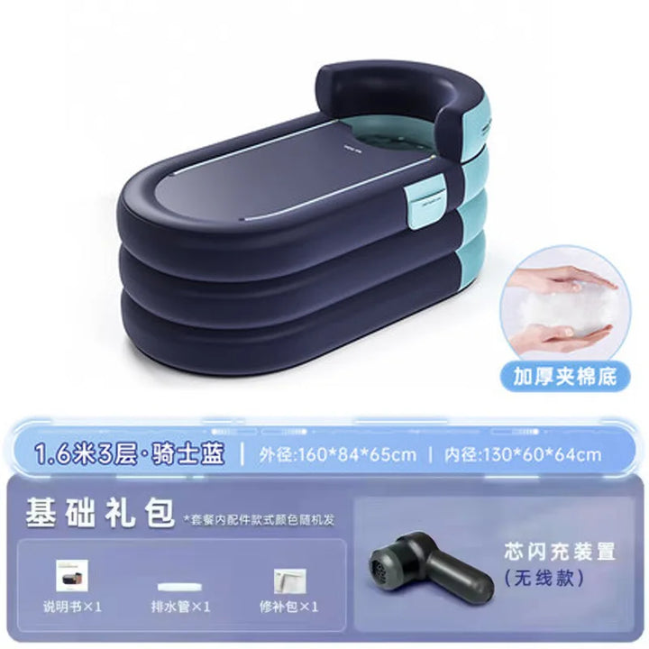 BañoRelax Pro: Tina Inflable Portátil