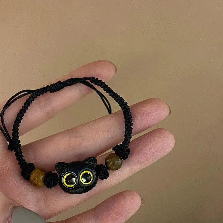 GatoDivertido: Pulsera de Encanto con Gato Cartoon