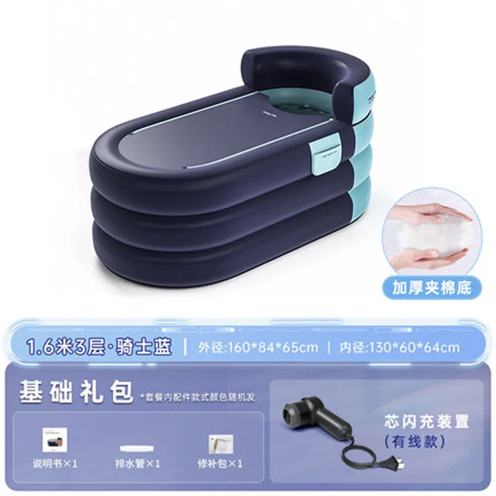 BañoRelax Pro: Tina Inflable Portátil