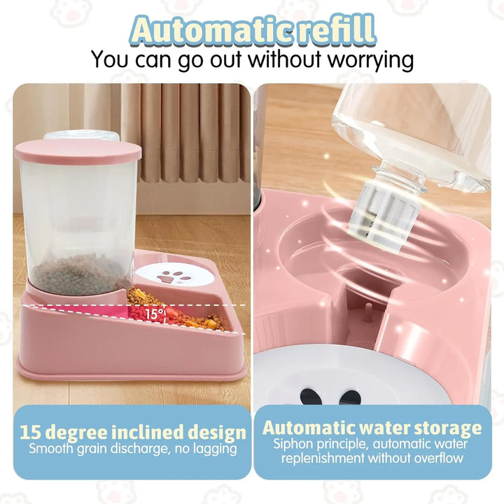 Kit automático de comida y agua 