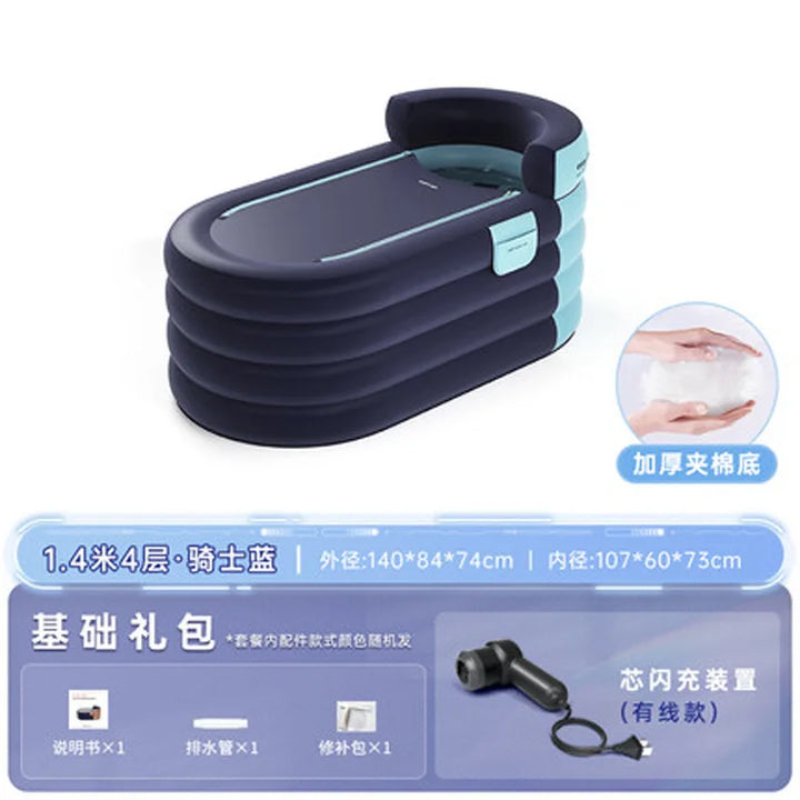 BañoRelax Pro: Tina Inflable Portátil