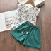 Conjunto Floral de Otoño para Niña Bear Leader