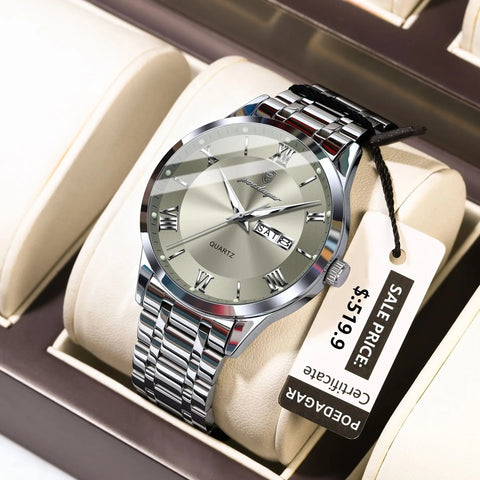 Reloj luminoso de titanio. 