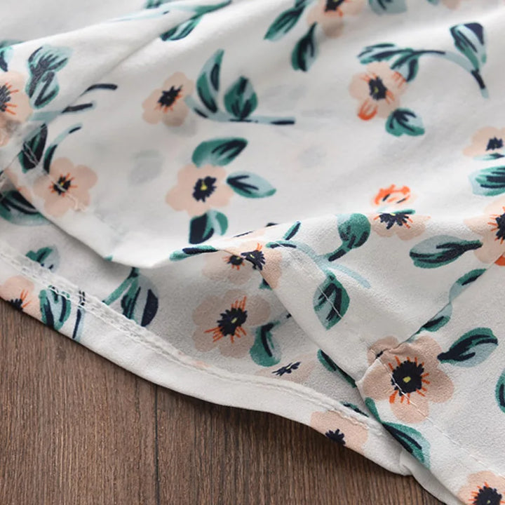 Conjunto Floral de Otoño para Niña Bear Leader
