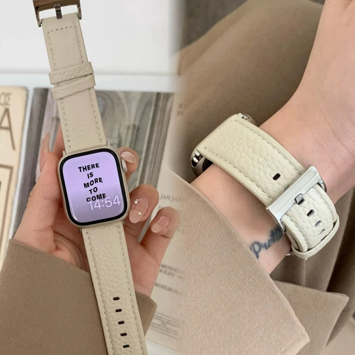 CueroElegante: Correa de Piel para Apple Watch