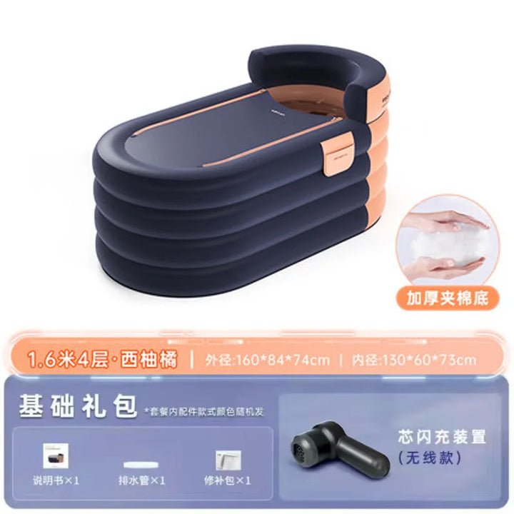 BañoRelax Pro: Tina Inflable Portátil