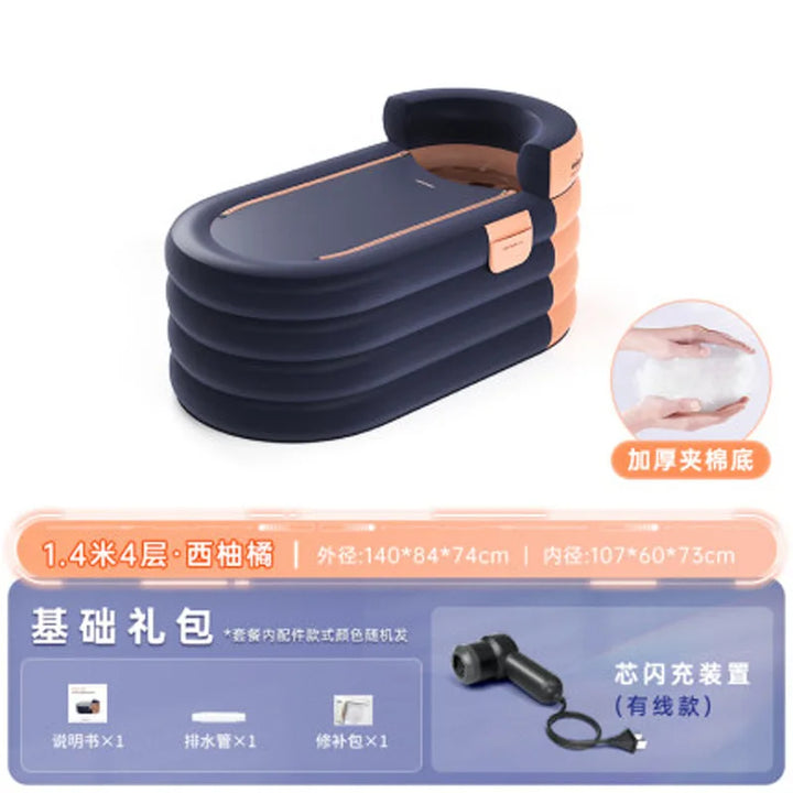 BañoRelax Pro: Tina Inflable Portátil